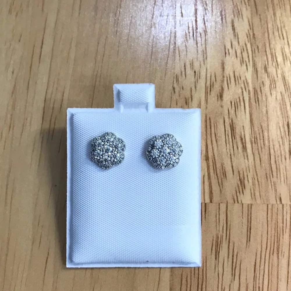 925 Sterling Silver Screw Back Flower Screw Back Stud Earrings